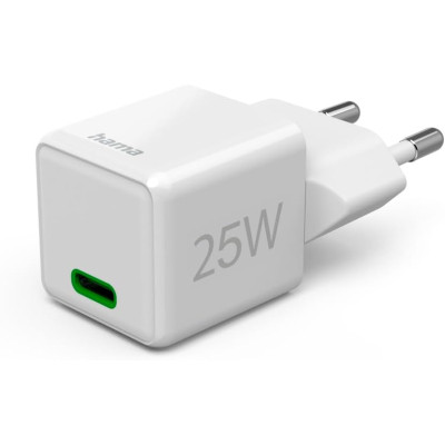 Зарядний пристрій Hama 25W USB-С PD white (00201981)