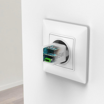 Зарядний пристрій Hama 25W USB-С PD white (00201981)