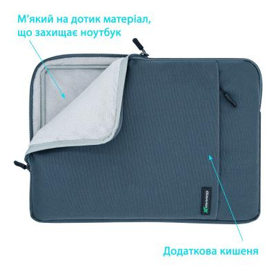Чохол до ноутбука Grand-X 14&#039;&#039; Dark Grey (SL-14D)