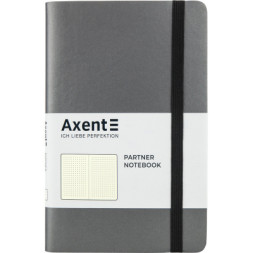 Книга записна Axent Partner Soft 125х195 мм в точку 96 аркушів Сіра (8310-15-A)