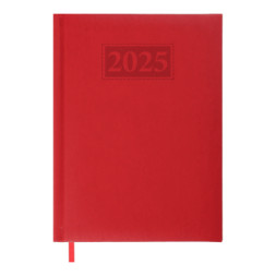 Тижневик Buromax датований 2025 GENTLE, А5 червоний (BM.2109-05)