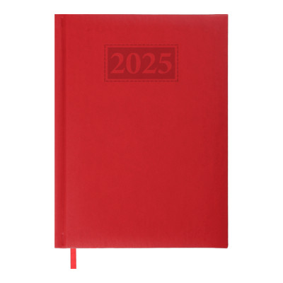 Тижневик Buromax датований 2025 GENTLE, А5 червоний (BM.2109-05)