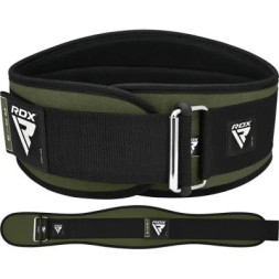 Атлетичний пояс RDX RX3 EVA Curve неопреновий Army Green M (WBE-RX3AG-M)