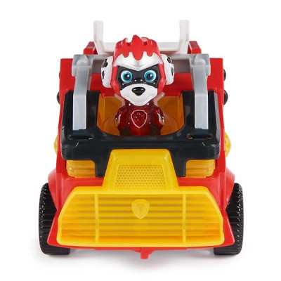 Ігровий набір Paw Patrol Щенячий патруль у кіно 2 Рятувальний автомобіль-трансформер із водієм Маршалом (SM17776/6481)