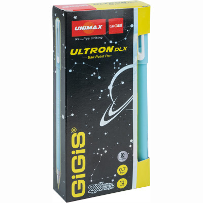 Ручка кулькова Unimax Ultron DLX 2х, синя (UX-149-02)