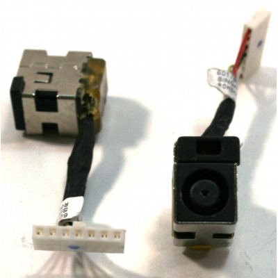 Роз&#039;єм живлення ноутбука з кабелем для HP PJ178 (7.4mm x 5.0mm + center pin), 7-pin, Универсальный (A49033)