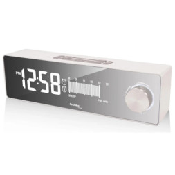Настільний годинник Technoline з радіо WT483 White/Silver (DAS302714)