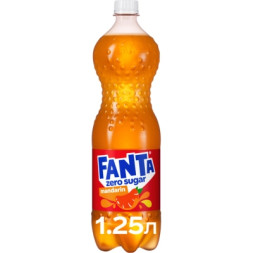 Напій Fanta Zero Sugar Безалкогольний сильногазований соковмісний Мандарин 1.25 л (5449000323781)