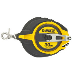 Рулетка DeWALT STEEL, 30 м х 10 мм, гумовий литий корпус (DWHT0-34093)