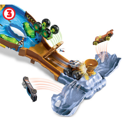 Автотрек Hot Wheels Перегони титанів серії Monster Trucks (HGV12)