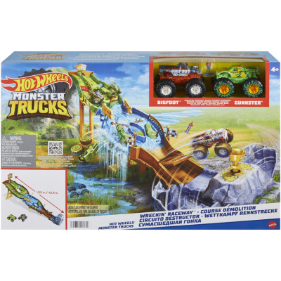 Автотрек Hot Wheels Перегони титанів серії Monster Trucks (HGV12)