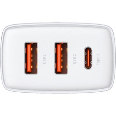Зарядний пристрій Baseus Compact Quick Charger 2U+C (CCXJ-E02)