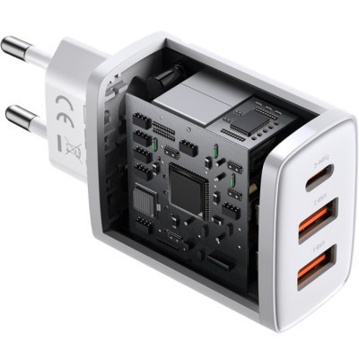 Зарядний пристрій Baseus Compact Quick Charger 2U+C (CCXJ-E02)