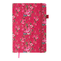 Книга записна Buromax Cherie 96 аркушів А5 у клітинку малиновий (BM.295105-29)