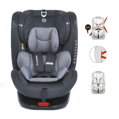 Автокрісло El Camino ME 1114 Everest Light Grey (ME 1114 light grey)