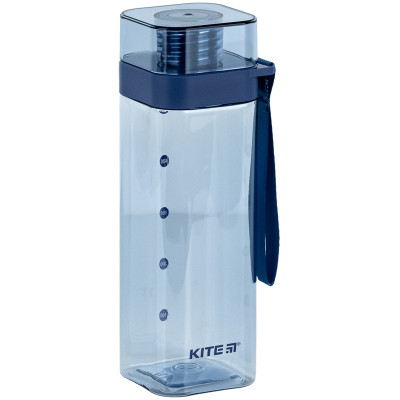 Поїльник-непроливайка Kite квадратна, 550 мл, блакитна (K24-1209-1)