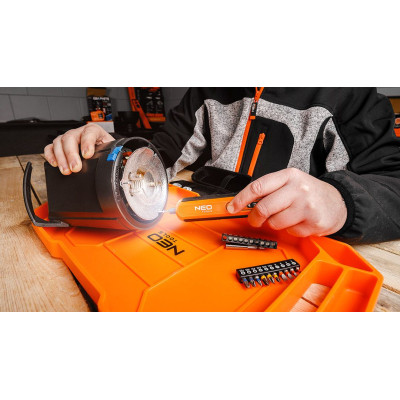 Викрутка акумуляторна Neo Tools 4in1 1.5Ah, 4.5Нм, 230об/хв, 20 біт, кейс (04-199)