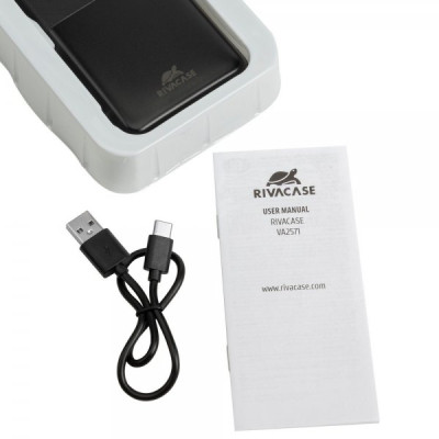 Батарея універсальна RivaCase 20000mA, PD/18W, QC/3.0/18W (RIVAPOWER VA2571 (Black))