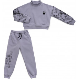 Спортивний костюм дитячий Toontoy на флісі (16794-158G-gray)