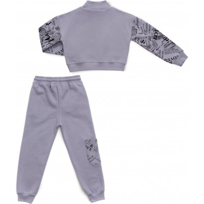 Спортивний костюм дитячий Toontoy на флісі (16794-158G-gray)