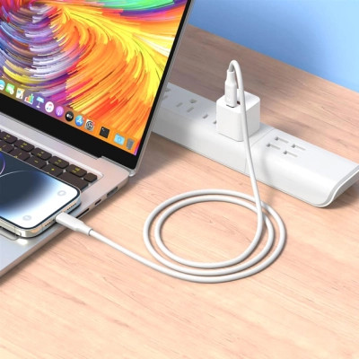 Дата кабель USB-C to USB-C NBQ265B-CC white XO (NB-Q265B-CC.white)