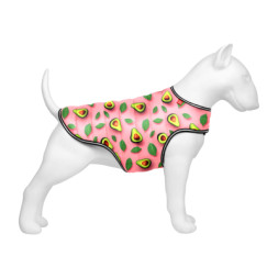 Курточка для тварин WAUDOG Clothes Накидка Авокадо на рожевому L (505-4051)