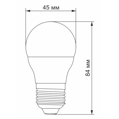 Лампочка Videx G45e 3.5W E27 3000K (VL-G45e-35273)