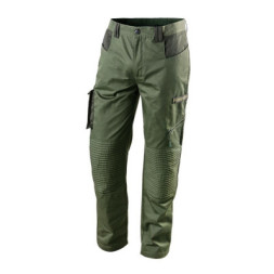 Штани робочі Neo Tools CAMO Olive, розмір L (52), 255 г/м2, внутрішнє регулювання п (81-222-L)
