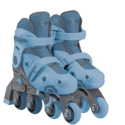 Роликові ковзани Globber 2в1 сіро-сині р.30-33, до 60кг, 5+ (783-200)