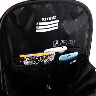 Портфель Kite Education 555 Hot Wheels (HW25-555S)