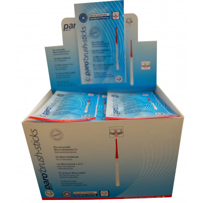 Щітки для міжзубних проміжків Paro Swiss brush-stick в індивідуальних пакетиках 60 шт. (7610458010624)