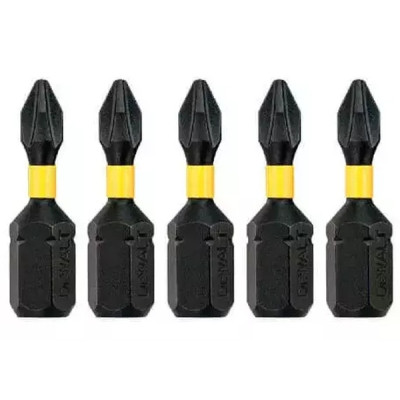 Набір біт DeWALT IMPACT TORSION, ударні, Philips, Ph2, L=25 мм, 5 шт (DT7994T)