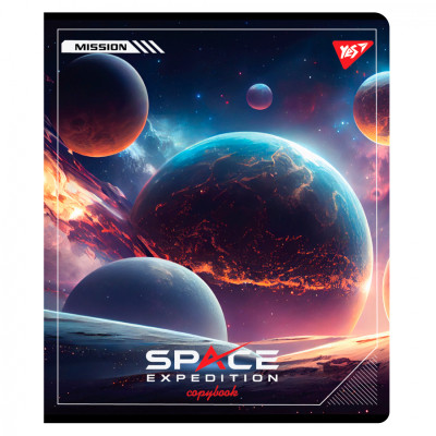 Зошит Yes Space expedition А5 18 аркушів клітинка (767523)