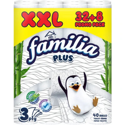 Туалетний папір Familia 3 шари 32+8 рулонів (8690536023493)