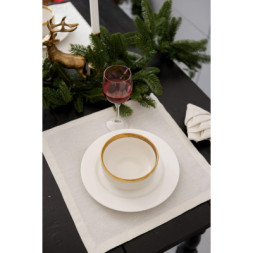 Серветка на стіл Прованс Перлина White 40х40 см (037588)