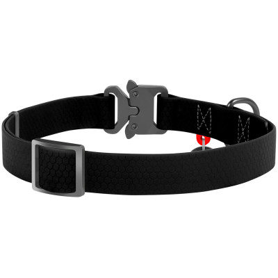 Нашийник для тварин WAUDOG Waterproof з QR паспортом XL Ш 25 мм Д 35-58 см(чорний) (27841)