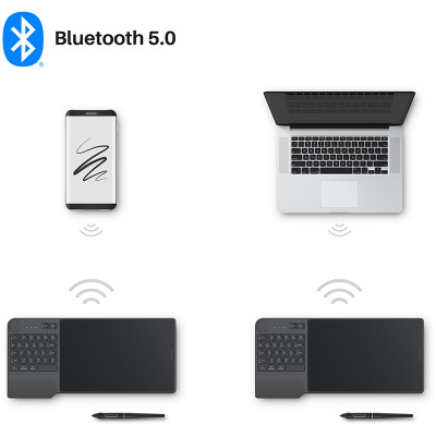 Графічний планшет Huion Inspiroy Keydial KD200 (KD200)