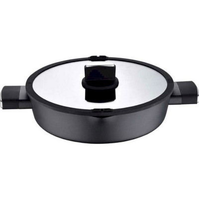 Сотейник Bergner Ion plus з кришкою 28 см (BG-35913-BK)