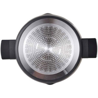 Сотейник Bergner Ion plus з кришкою 28 см (BG-35913-BK)