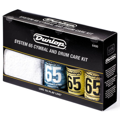 Засіб для догляду за ударними Jim Dunlop System 65 Cymbal And Drum Care Kit (6400)