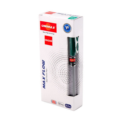 Ручка кулькова Unimax Maxflow, зелена (UX-117-04)