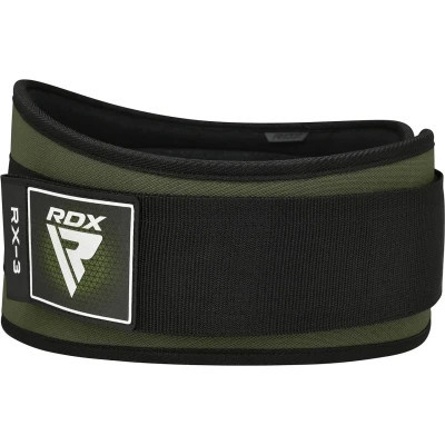 Атлетичний пояс RDX RX3 EVA Curve неопреновий Army Green S (WBE-RX3AG-S)