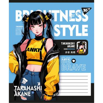Зошит Yes Brightness style А5 48 аркушів клітинка (767761)