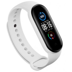 Ремінець до фітнес браслета BeCover Silicone для Xiaomi Mi Smart Band 5 White (705072)