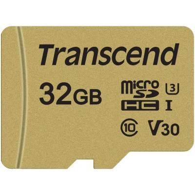 Карта пам&#039;яті Transcend 32GB microSDHC class 10 UHS-I U3 V30 (TS32GUSD500S)