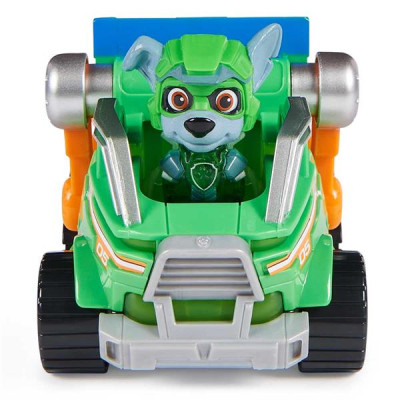 Ігровий набір Paw Patrol Щенячий патруль у кіно 2 Рятувальний автомобіль-трансформер із водієм Рокі (SM17776/6474)
