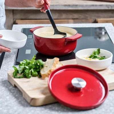 Каструля KitchenAid чавунна з кришкою 3,3 л Червона (CC006057-001)