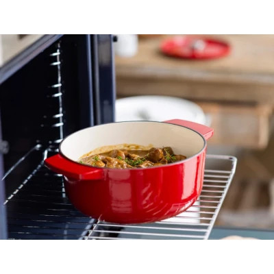 Каструля KitchenAid чавунна з кришкою 3,3 л Червона (CC006057-001)