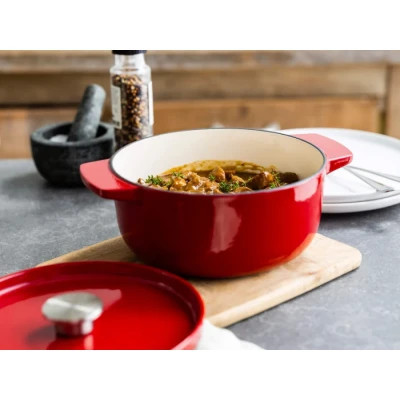 Каструля KitchenAid чавунна з кришкою 3,3 л Червона (CC006057-001)