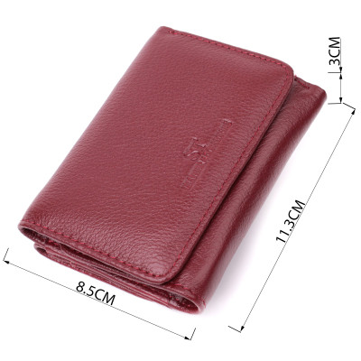 Гаманець ST Leather Шкіряний Бордовий (22507)